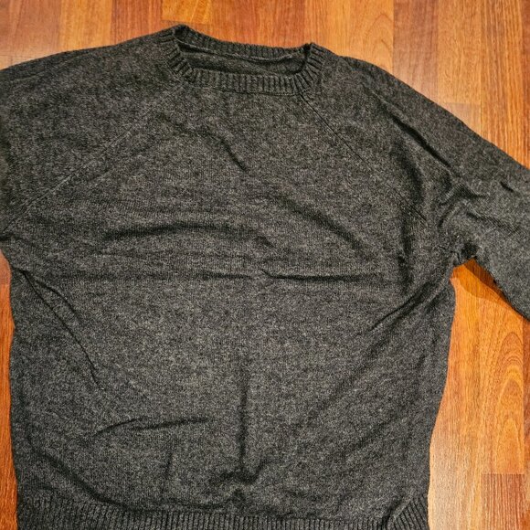 J.Crew Crewneck Sweater – Charcoal Gray | Classic Cotton Essential - Picture 1 of 8